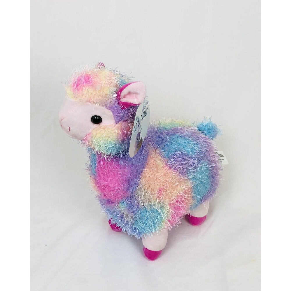 Kellytoy Plush Alpaca 10” Stuffed Animal Multicolor  Age 3+ NWT‎